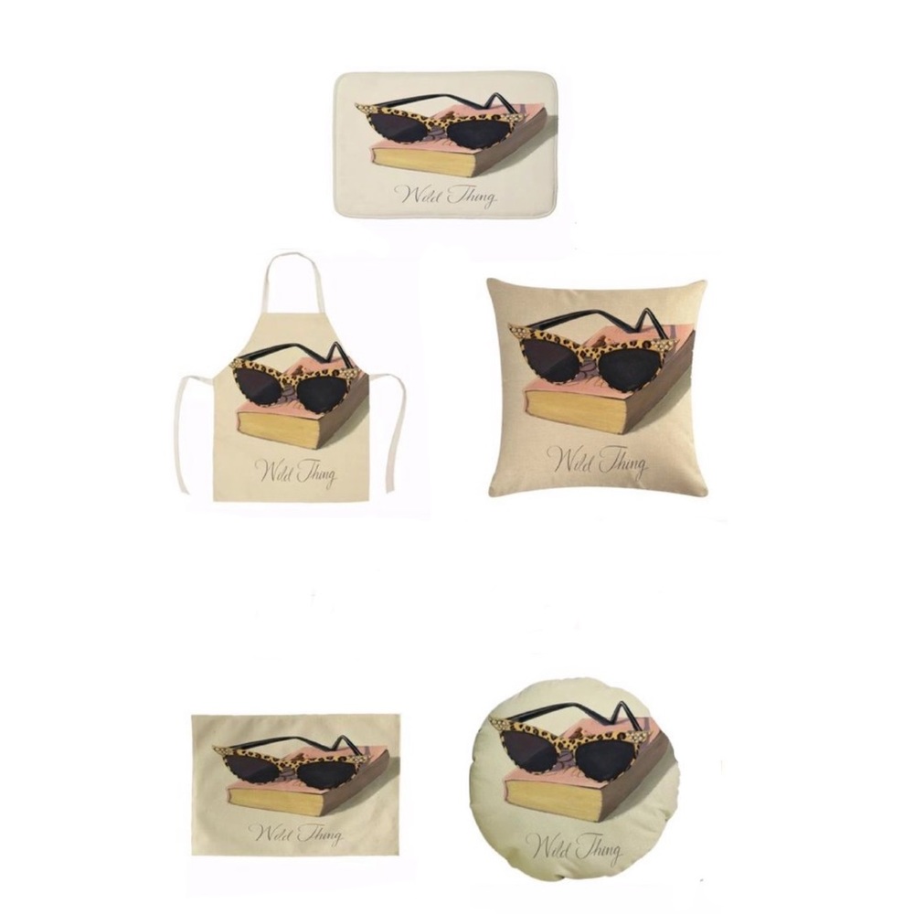SET OF 5 PIECES. Cheetah sunglasses design.NWT